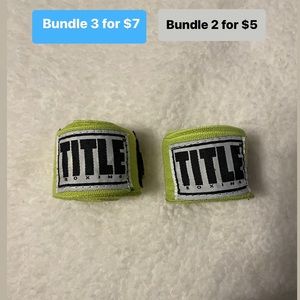 Green Title Boxing Straps